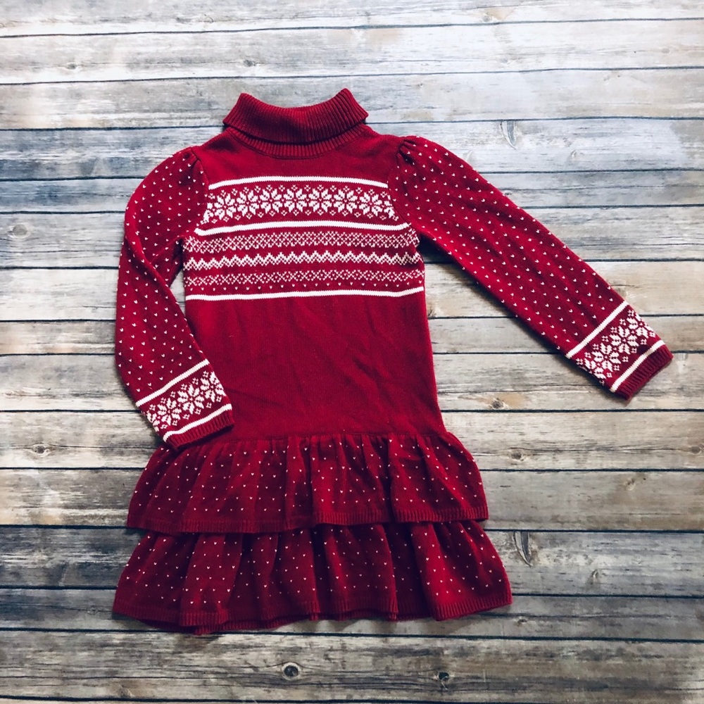 Vintage Gymboree knit red/white dress! Size 8